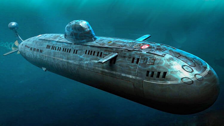 En büyük denizaltı ve bir hikaye oluşturmak denizaltılardan