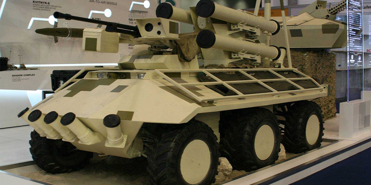 Auf der IDEX 2017 zeigten die ukrainischen Kampf-Roboter