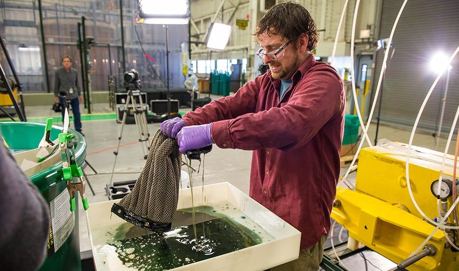 Skabt en svamp i stand til at rense havet af olie og olie-produkter