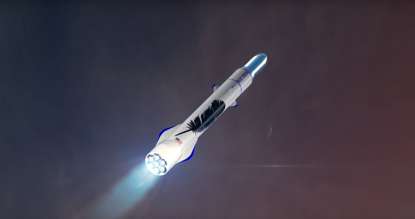 #видео | Компания Blue Origin көрсетті, ұша отыруға және оны зымыран 