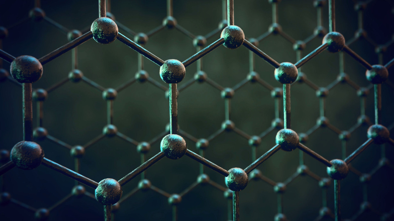 एवजी graphene सेमीकंडक्टर की मोटाई के साथ एक परमाणु