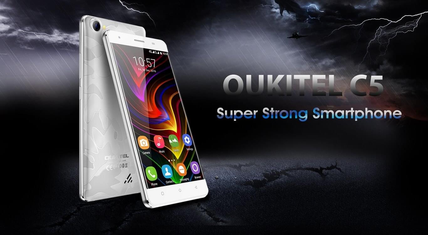 OUKITEL C5 — қорғалған смартфон керемет баға