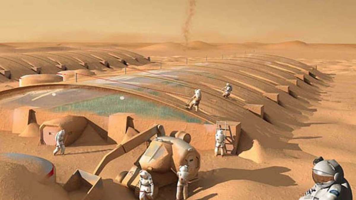 Scientists figured out how to Mars without water to do the building materials