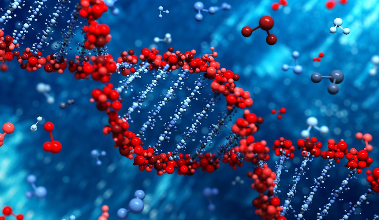 Temsil mikroçip, bir bölünmüş DNA ve onu temizlemek için parçaları