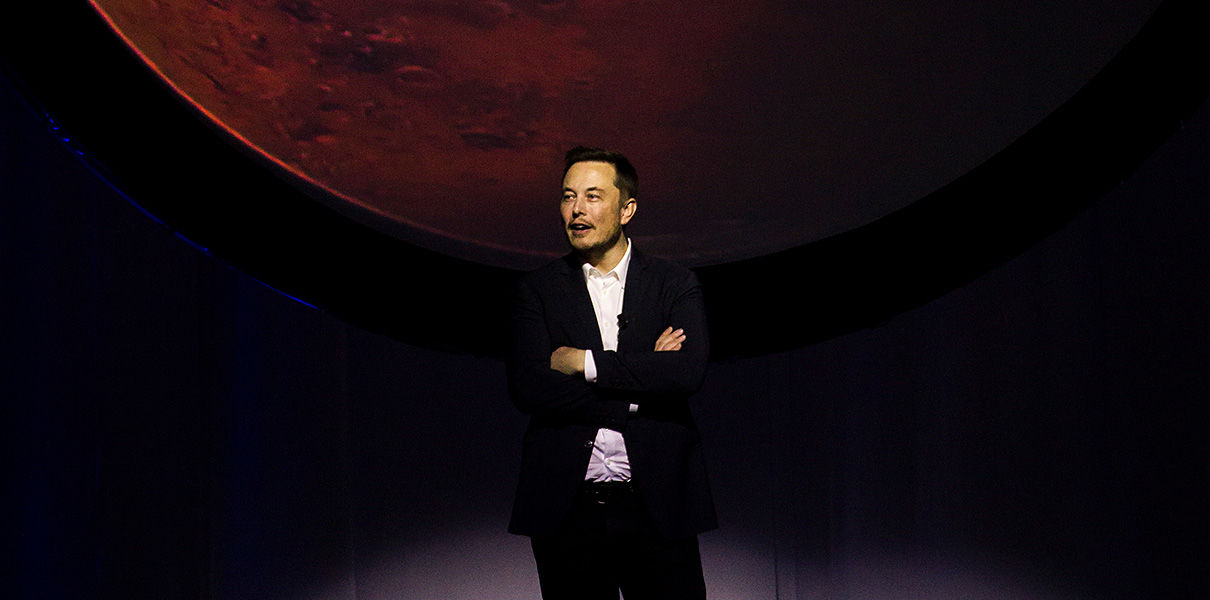 Elon Musk発表の計画の火星探査