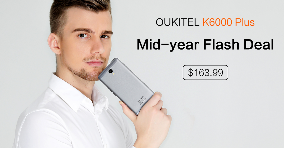A unique smartphone OUKITEL K6000 Plus you can buy discounted