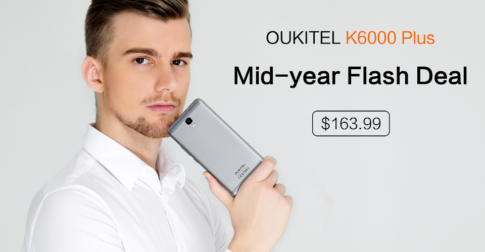 El único smartphone OUKITEL K6000 Plus se puede comprar con descuento