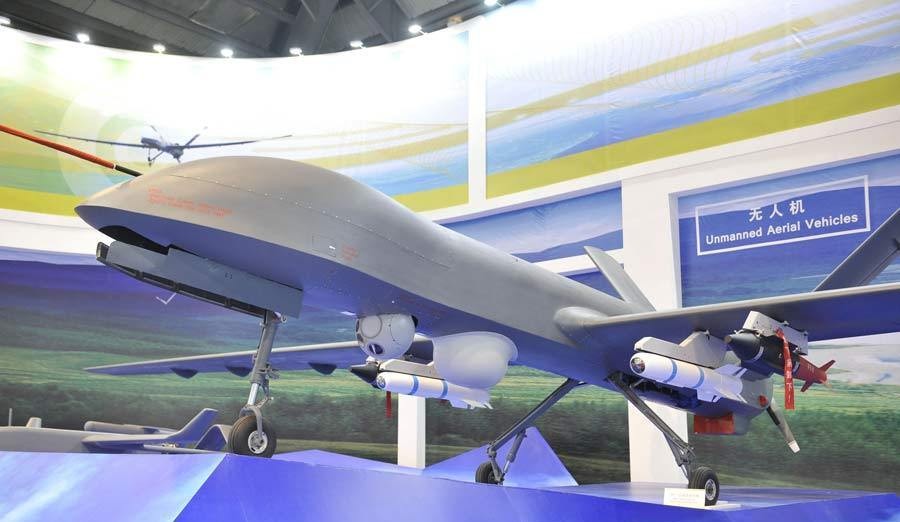 En Chine ont connu le premier choc d'un drone de sa propre production