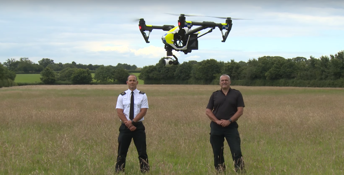 In the UK police have a unit with drones