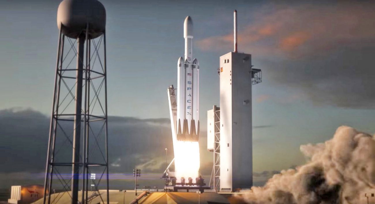 SpaceX ha rilasciato la demo del futuro di volo del Falcon Heavy