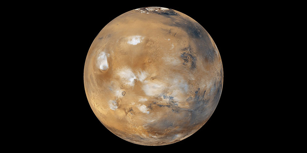 On Mars are powerful, but short-lived snow storm