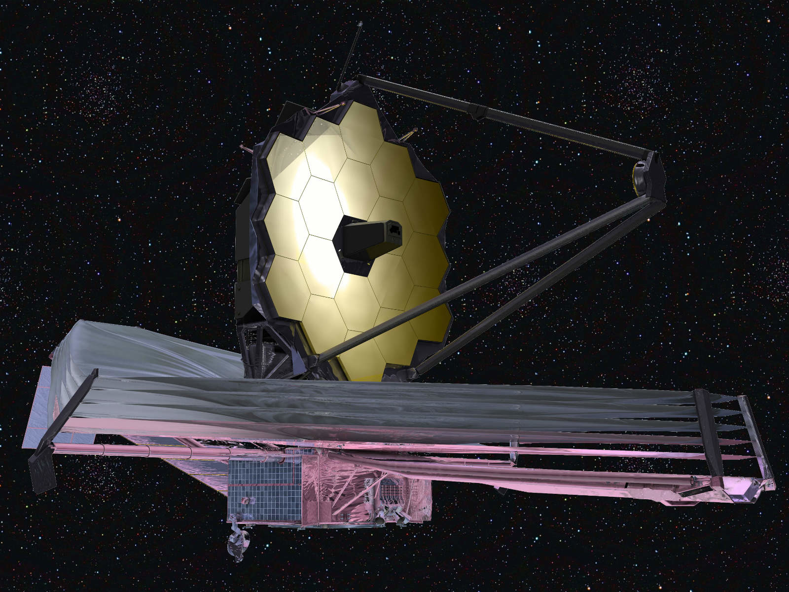 The launch of the space telescope 