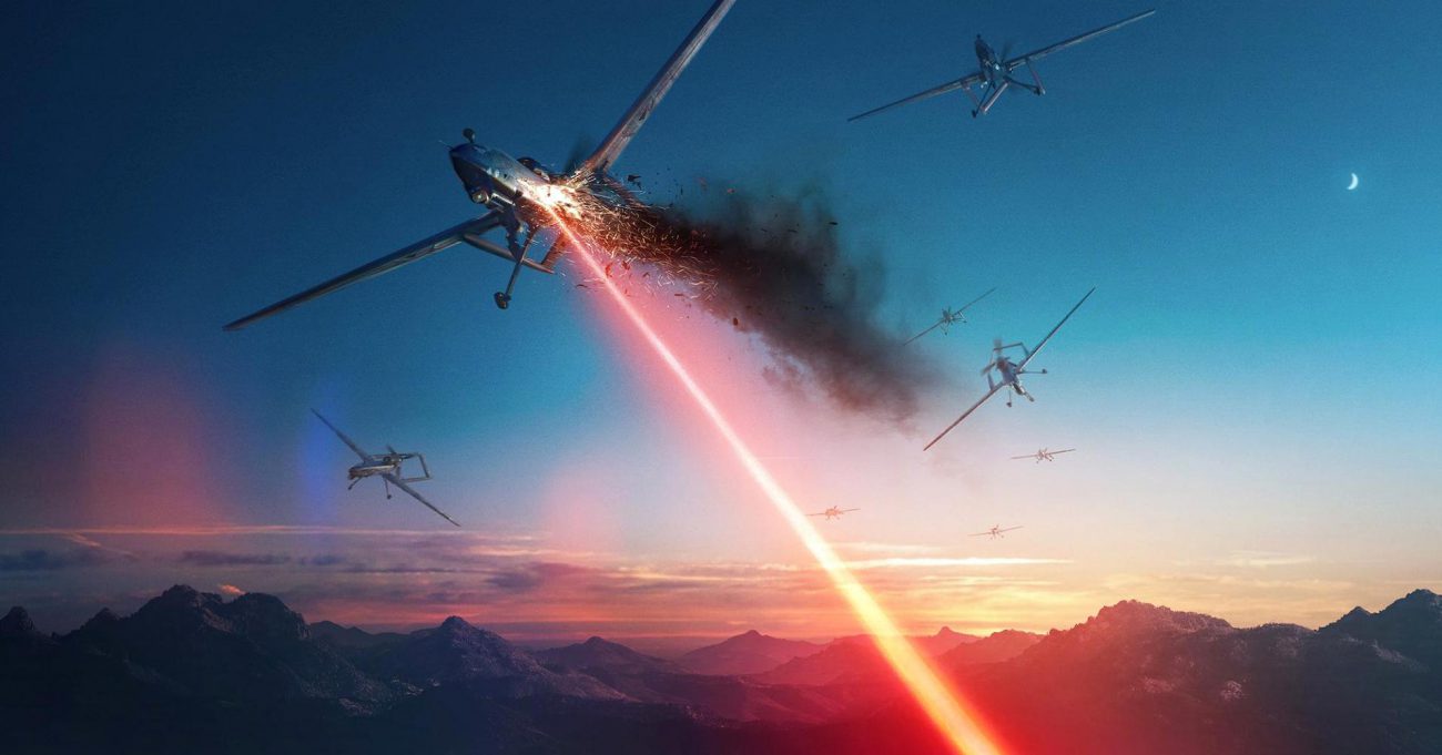 American military laser destroyed five drones