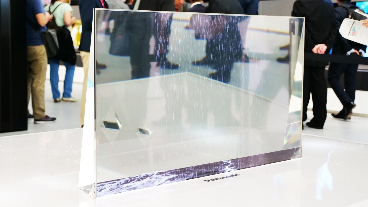 #video | Panasonic showed off a transparent OLED TV