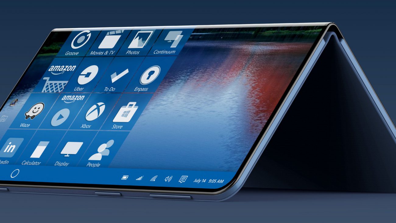 It seems that next year Microsoft will release a bendable tablet with phone functions