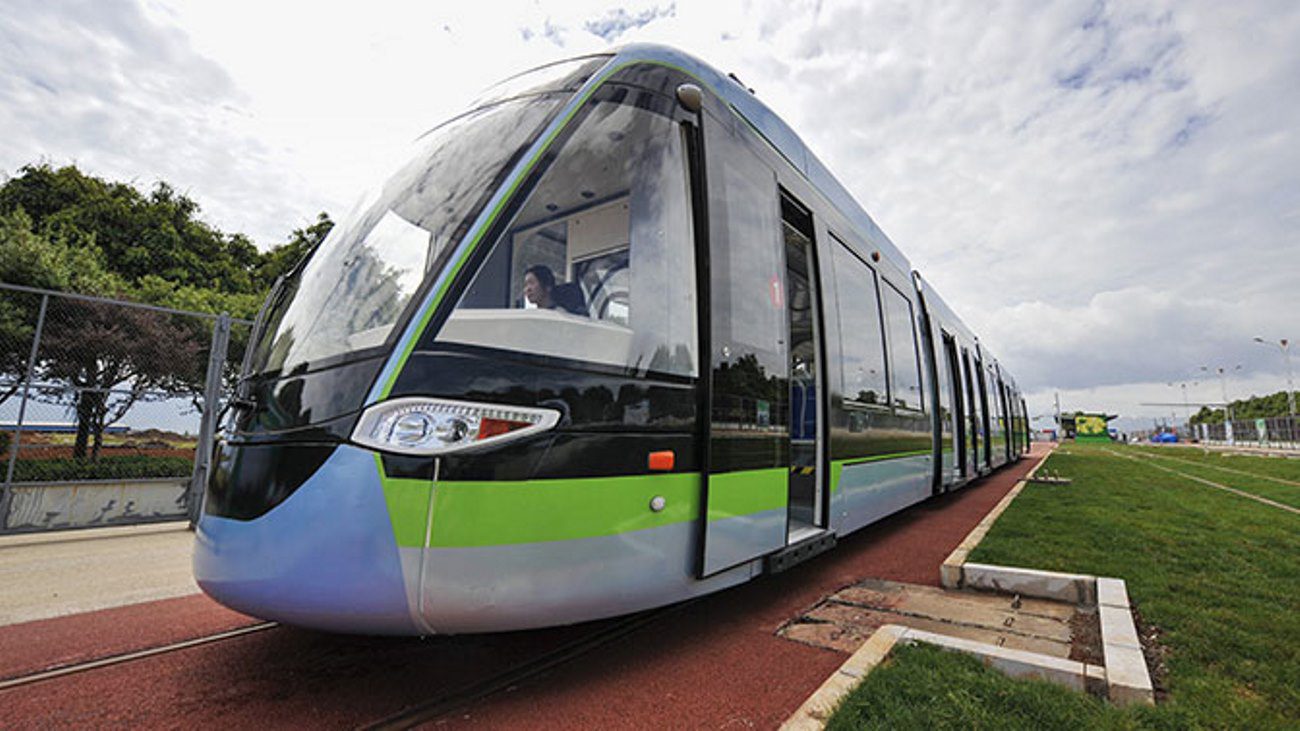 In China launched the first tram on hydrogen fuel