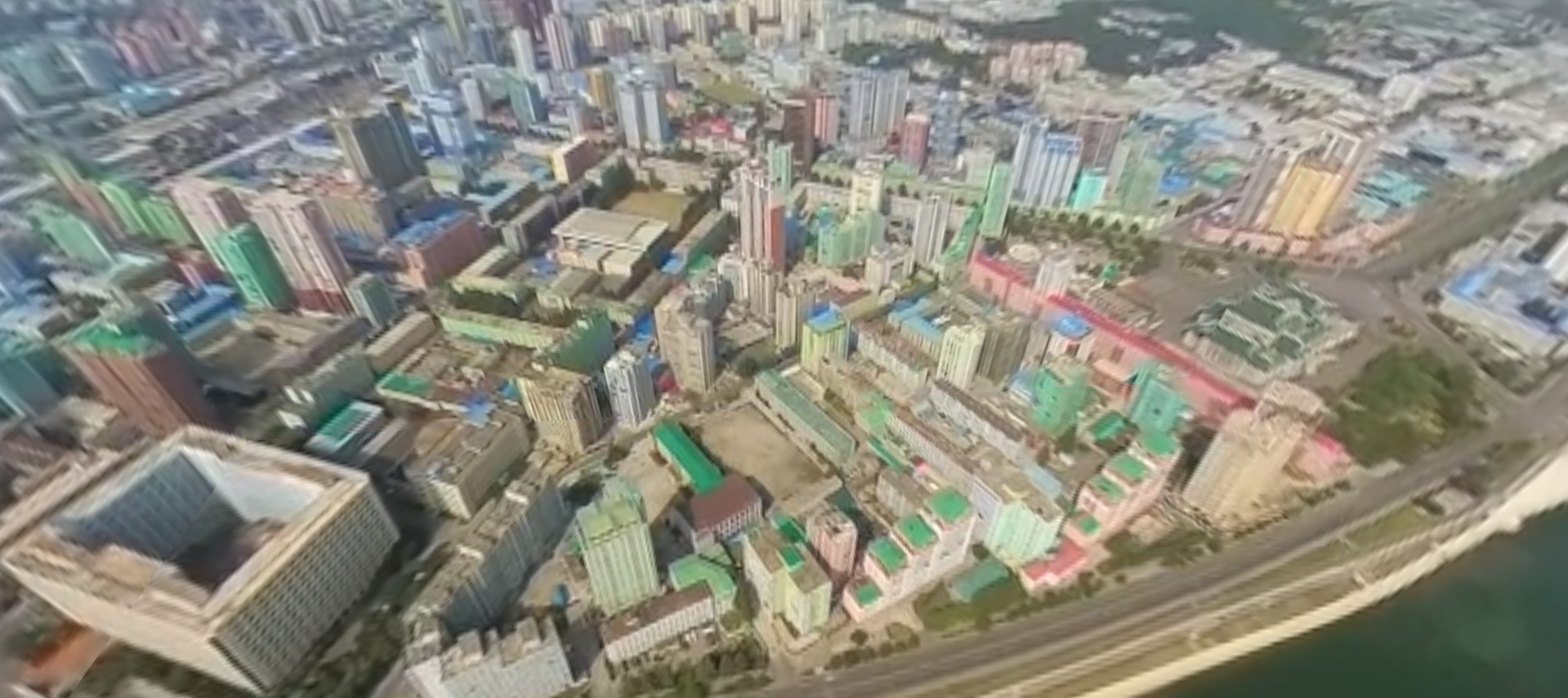 Se världens första video i en 360 graders bild av himlen över Nordkorea