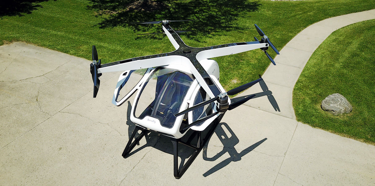 Passenger drone SureFly will make the first flight in January
