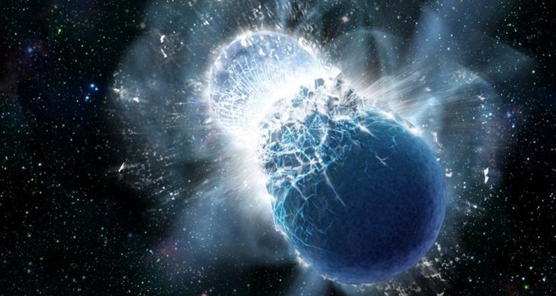 Only one merger of neutron stars and five incredible issues