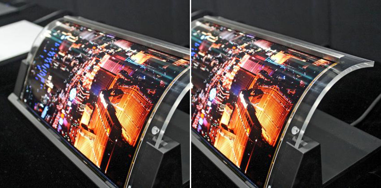 In Japan using an inkjet print produced flexible displays