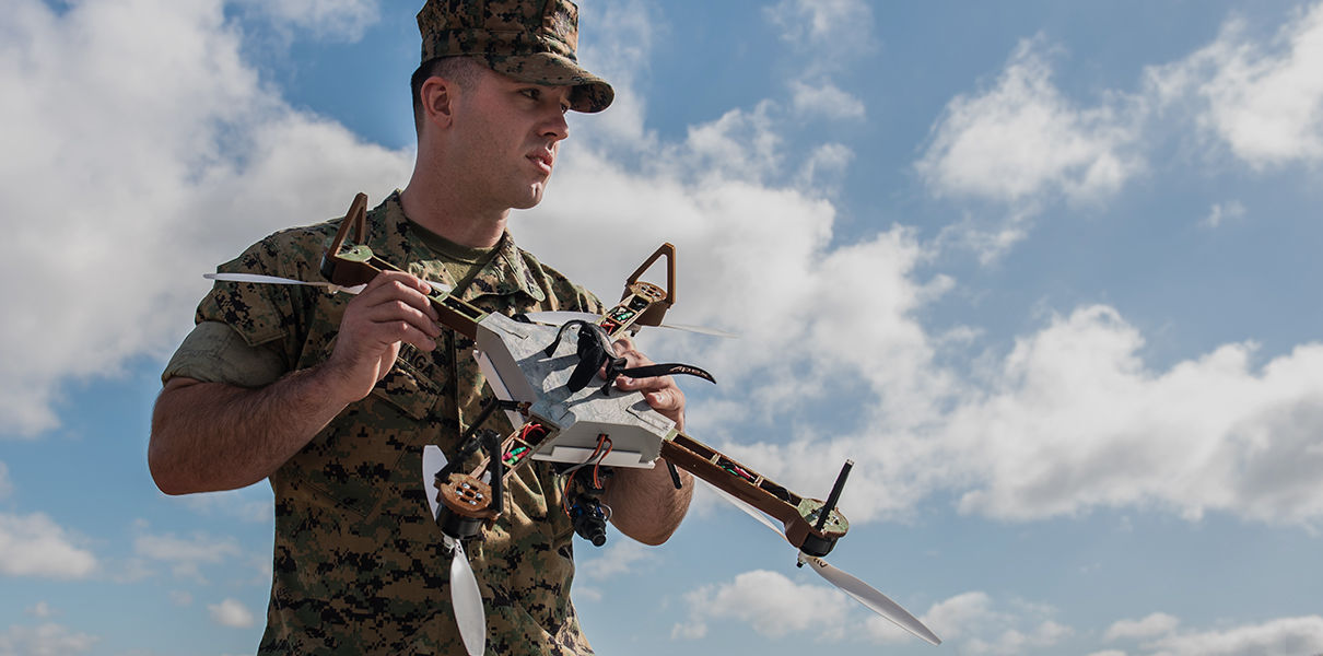 Les marines des états-UNIS d'imprimer les drones directement sur le terrain