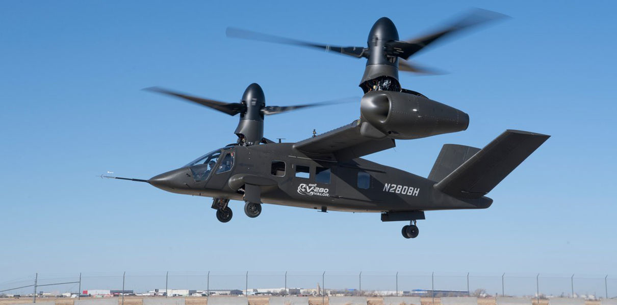 Américain конвертоплан V-280 Valor pour la première fois, s'éleva dans les airs