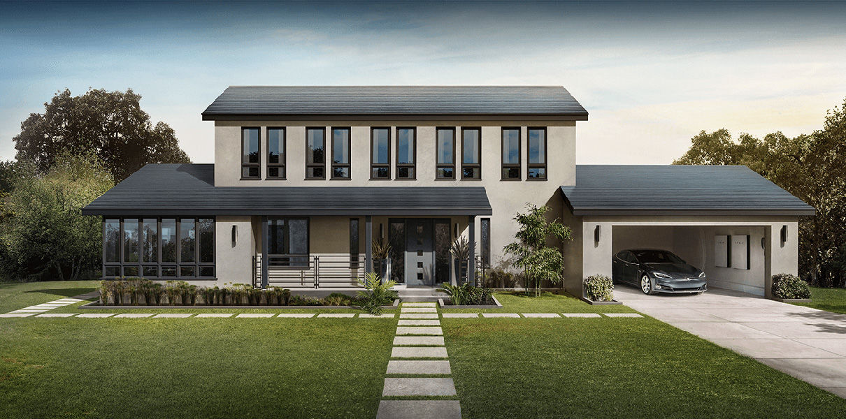 Tesla początku instalacji słonecznej dachówki w domach klientów