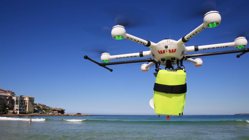 Drone for the first time helped to save lives
