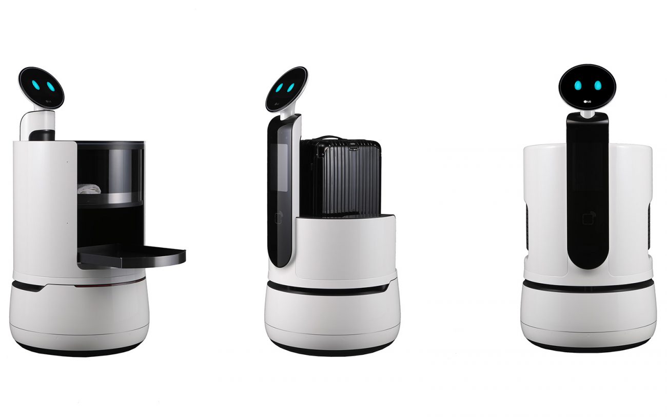 LG hat das Lineal Roboter für Hotels und Supermärkte