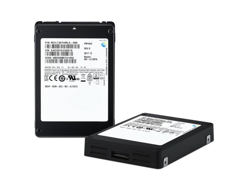 Samsung introduced SSD-drive capacity of 30 TB