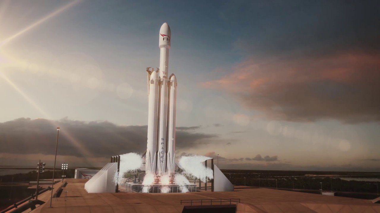 #video | SpaceX har offentliggjort en 3D-animation af den kommende lancering af Falcon Heavy