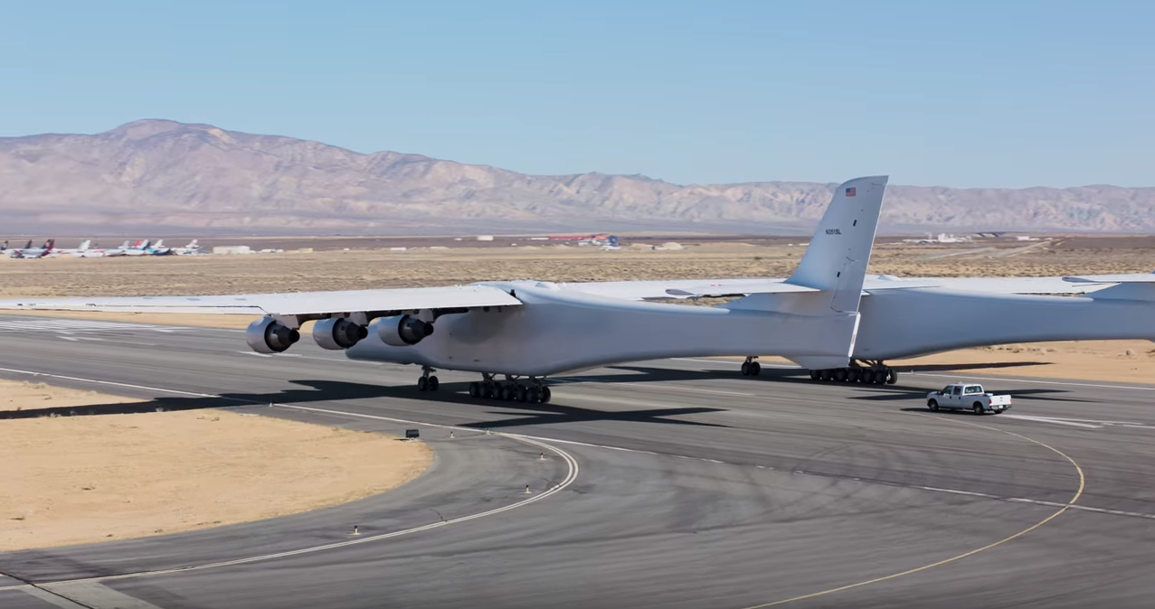 Test der weltweit größten Flugzeug getroffen auf dem Video