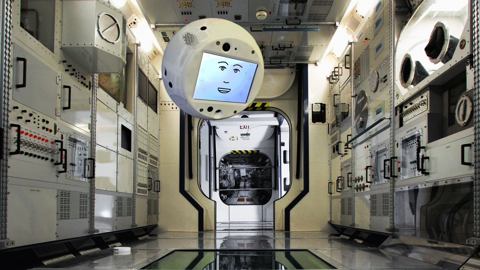En ny medlem av besättningen på ISS kommer att vara flygande robot med artificiell intelligens