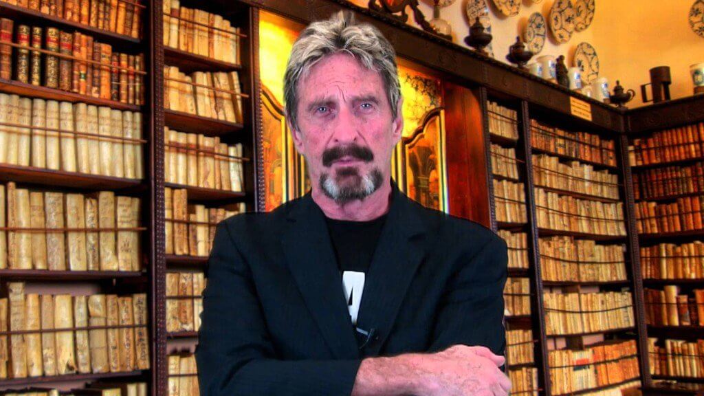 John McAfee 중지 광고 ICO 기 때문에 대한 위협의 SEC