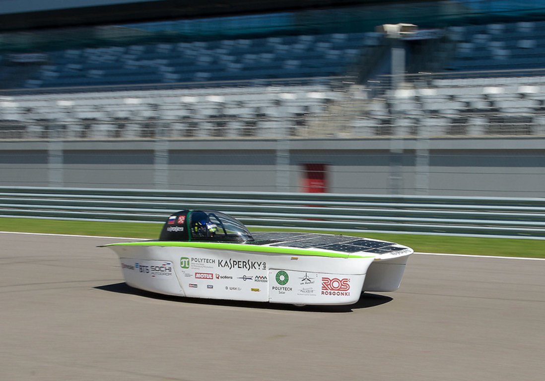 İlk rus солнцемобиль geçti test pistinde Formula 1