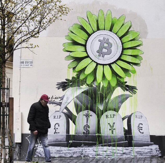 Bitcoin-grafiti: криптовалютная devrim yapmadan önce sokakları