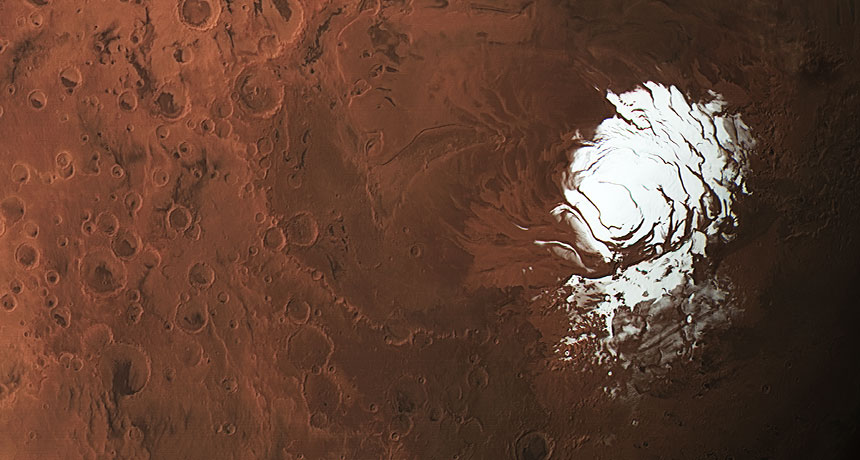 在火星上发现的湖泊。 现在是改变寻找生活在红星球？