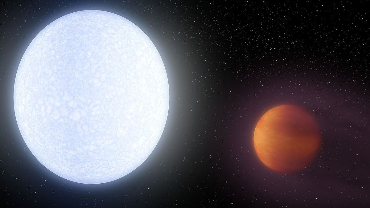 Bu сверхгорячей экзопланете — gerçek bir «demir perde» yerine cennet