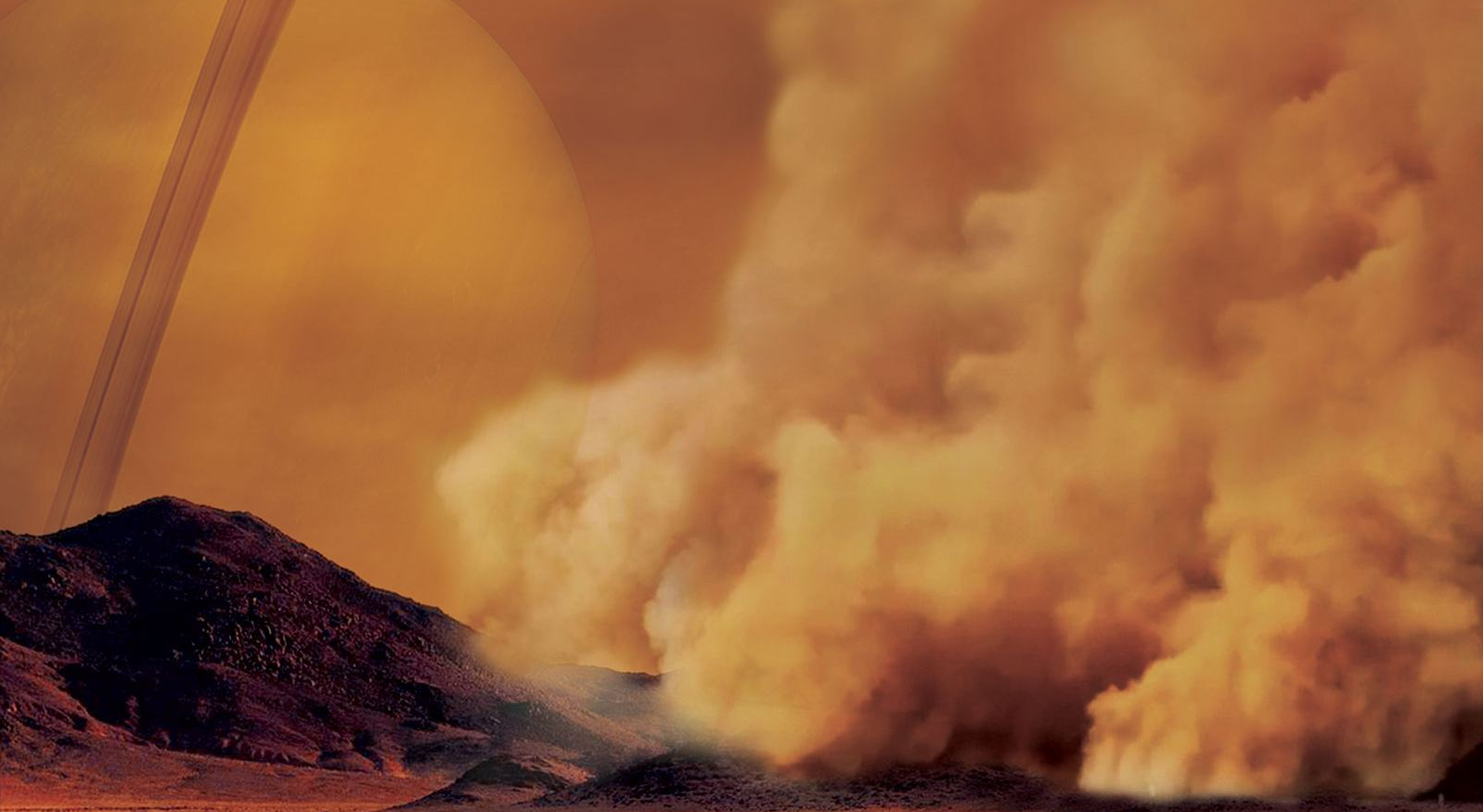 As primeiras descobertas tempestades de poeira em Titã demonstram a sua semelhança com a Terra