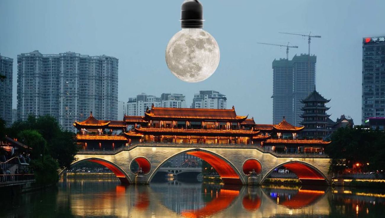 중국의 계획은 인공위성을 발사하는 것이 도시의 거리를 커버