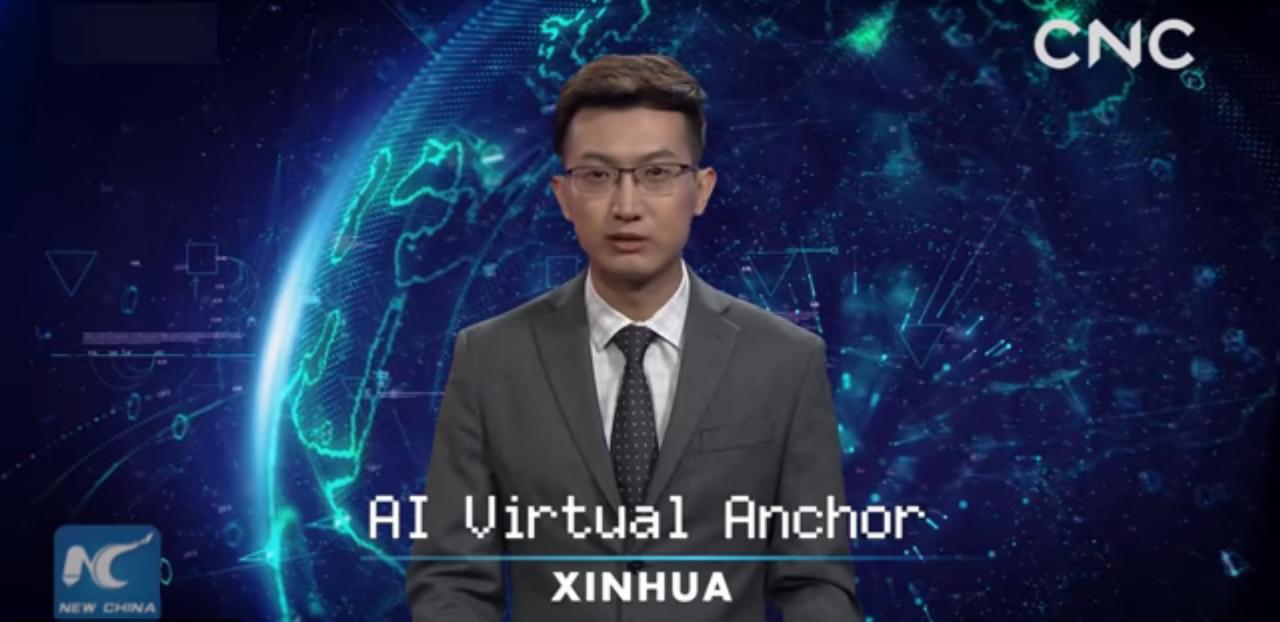 O primeiro artificial apresentador de tv estreou na China