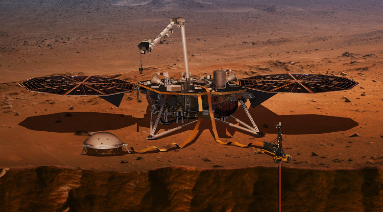NASA yayın touchdown yeni dikim modülü Mars