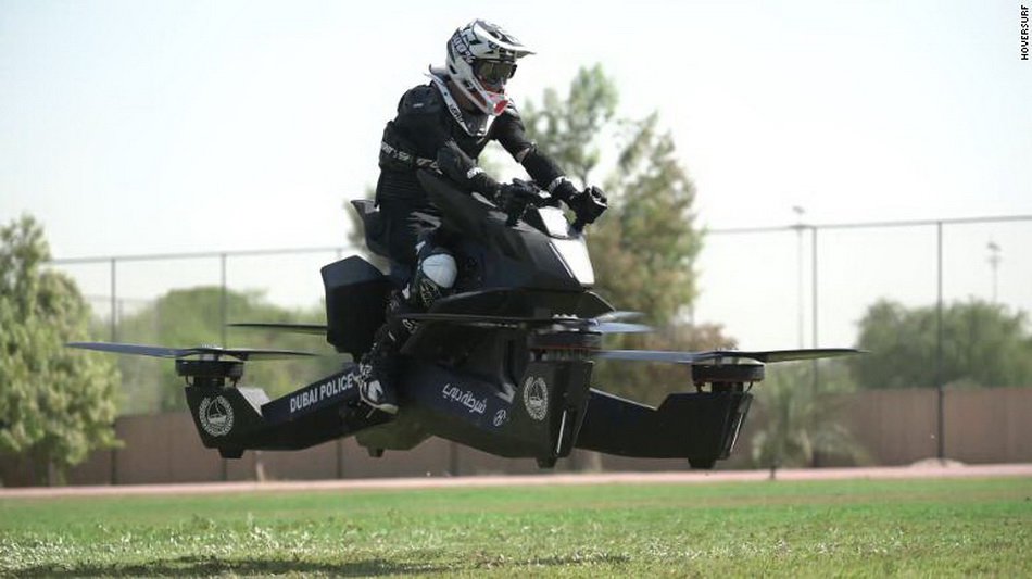 شرطة دبي استخدام الروسي hoverbike