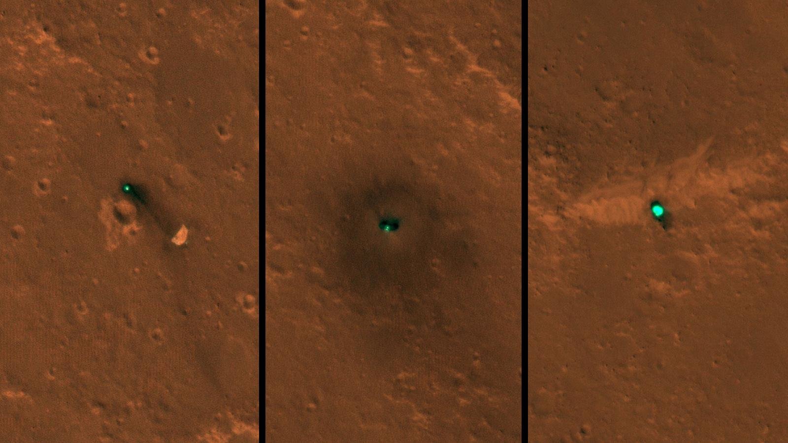 المريخ آلة البصيرة حصلت على أول صور من الفضاء