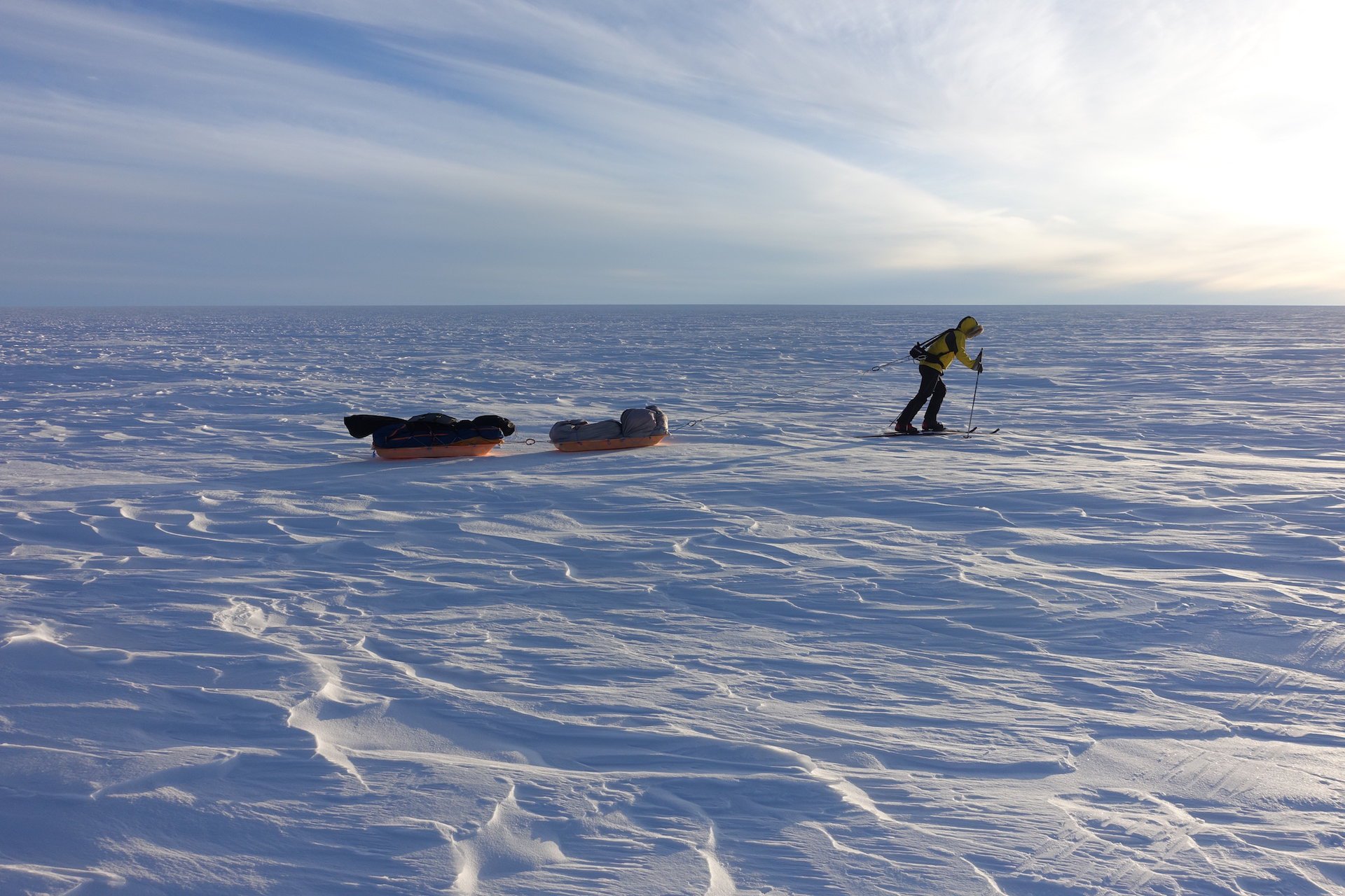 Amerikansk första solo över Antarktis