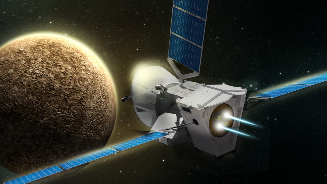 På romskipet, sendt for å utforske mercury, den første testen av enheter