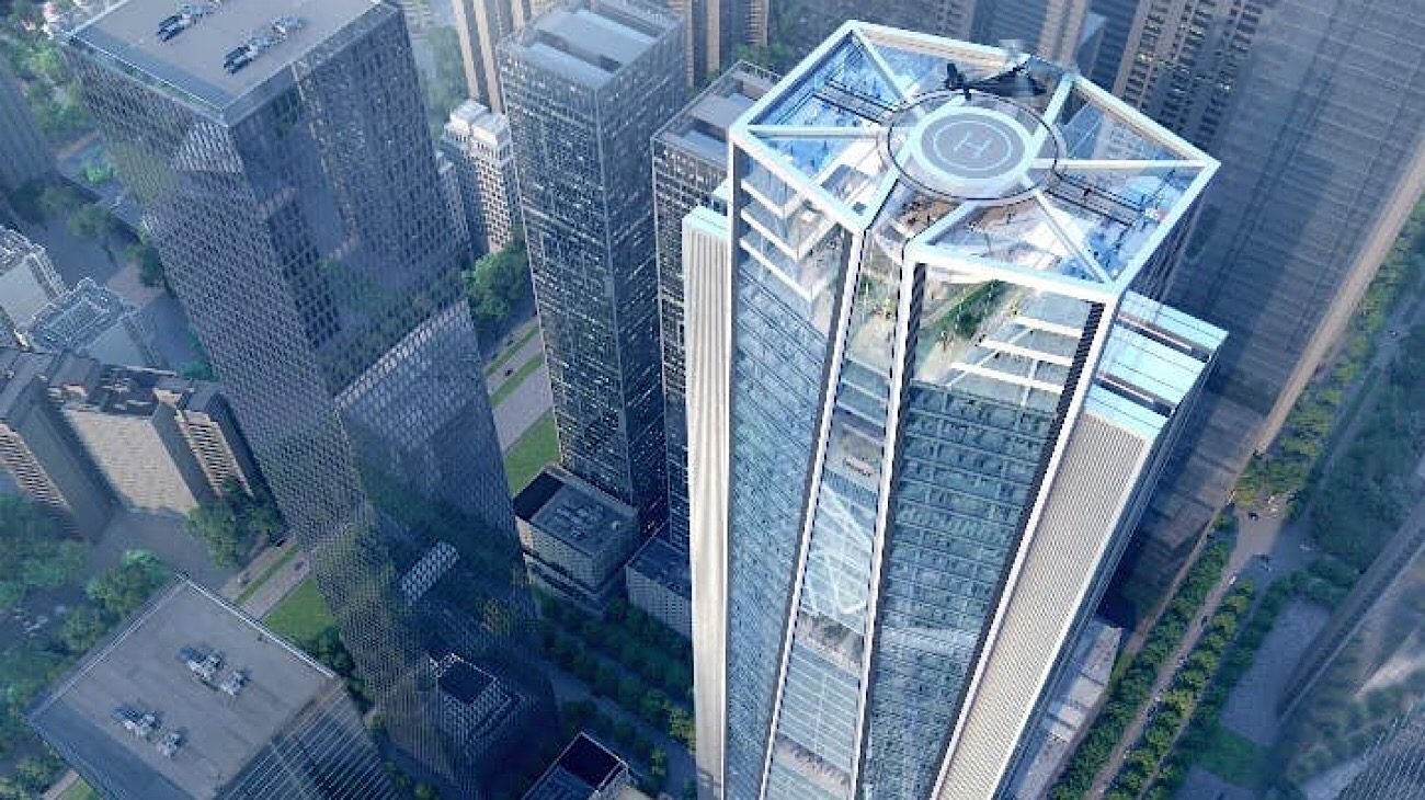 Na China retomou a construção autônoma de um arranha-céu