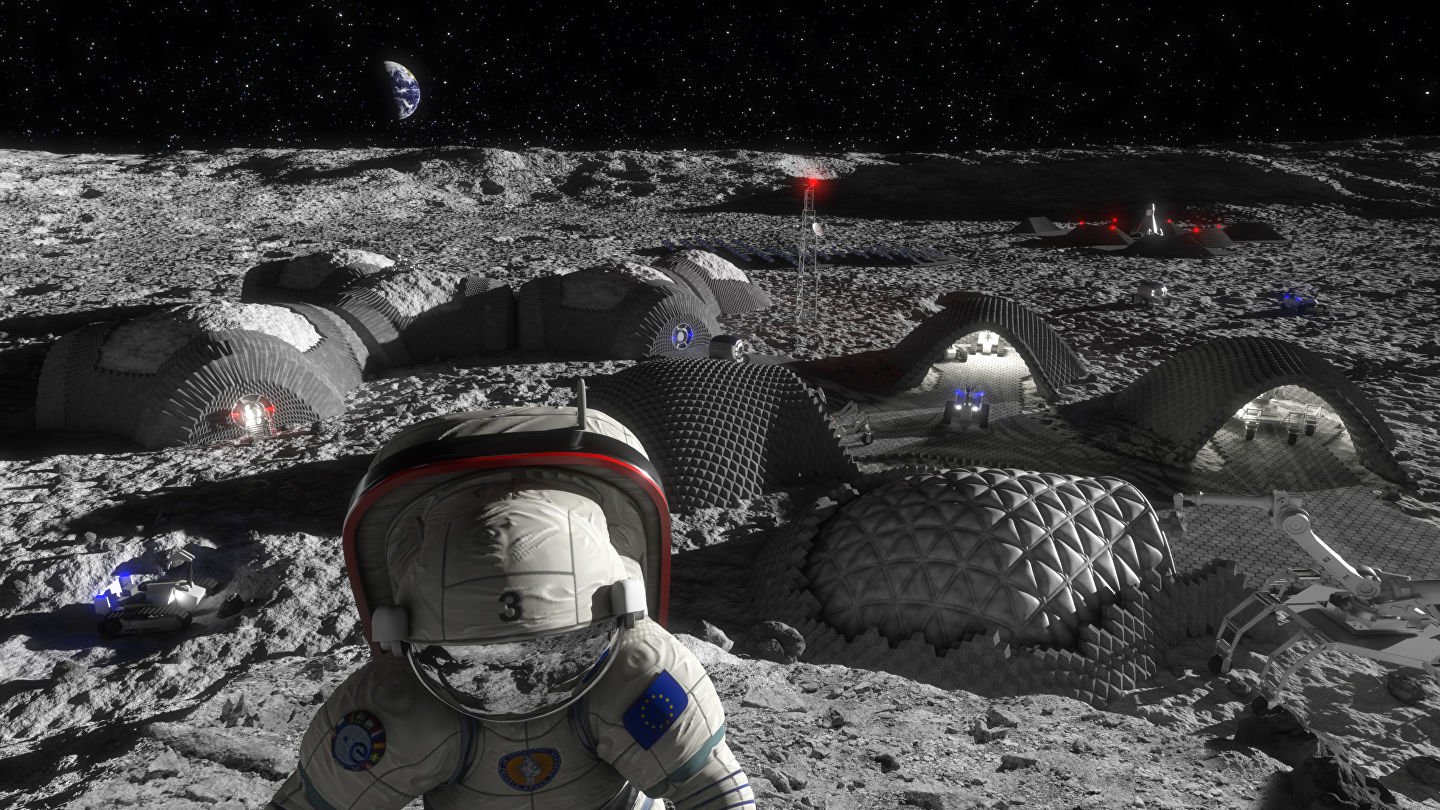 ESA 을 개발할 것입에 대한 새로운 소재 우주복,달 식민지