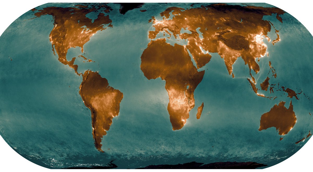 Presenterar de senaste karta av utsläppen av kväveoxider i atmosfären