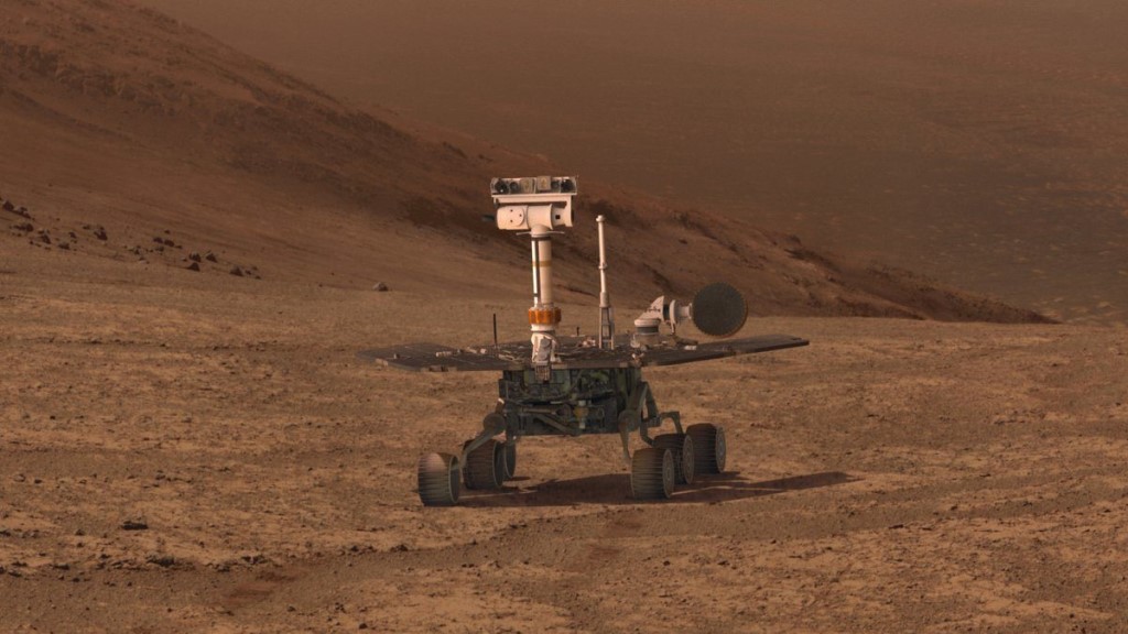 Was wird mit dem verlorenen mars Rover «opportunity» über Millionen von Jahren?